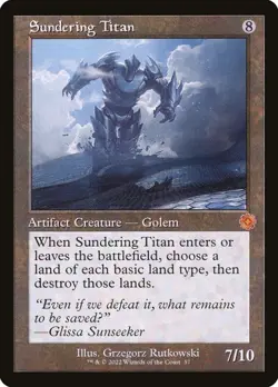 Sundering Titan The Brothers' War: Retro Frame Artifacts MTG Magic - Image 1