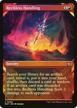 Reckless Handling (Showcase) March of the Machine: Aftermath MTG Magic FOIL - Image 1