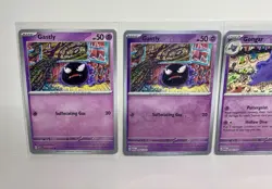 Pokemon 151 Gengar, Haunter, Ghastly Lot Holo & Reverse - Image 2