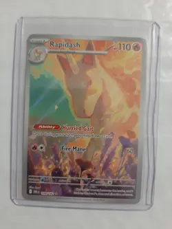 Pokemon Rapidash 189/182 Sv10 Destined Rivals Illustration Rare Holo 110 HP - Image 1