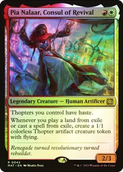Pia Nalaar, Consul of Revival March of the Machine: Aftermath MTG Magic FOIL - Image 1