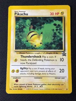 PIKACHU (LP-NM) Pokemon Black Star Promo #27 - Image 1