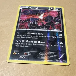 Pokemon Yveltal XY Steam Siege 65/114 Reverse Holo 130 HP 2016 English - Image 2