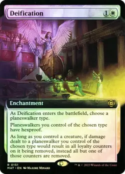 Deification (Extended Art) March of the Machine: Aftermath MTG Magic FOIL - Image 1