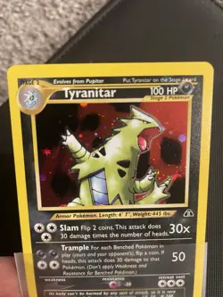 Pokemon TCG Tyranitar Neo Discovery Holo Near Mint - Image 4