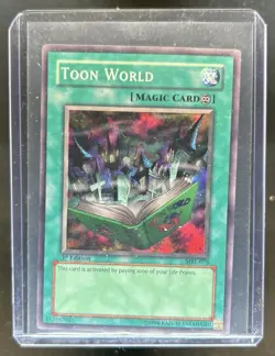 2002 Yu-Gi-Oh! Magic Ruler North American English Toon World #MRL-076 Damaged - Image 1