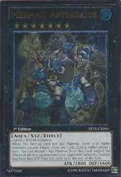 Yugioh! MP Mermail Abyssgaios - ABYR-EN046 - Ultimate Rare - 1st Edition Moderat - Image 1