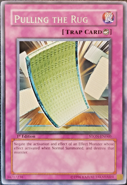 Yu-Gi-Oh! Pulling the Rug -STON-EN060 - Strike of Neos 1st edition 2007 NM - Image 1