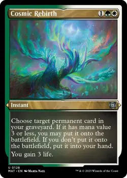 Cosmic Rebirth (Etched) March of the Machine: Aftermath MTG Magic FOIL - Image 1
