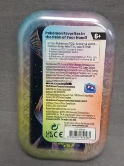 Pokemon Scarlet and Violet Paldean Fates Mini Tin (No Cards) EMPTY. - Image 2
