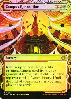 Campus Renovation (Showcase) March of the Machine: Aftermath MTG Magic FOIL - Image 1