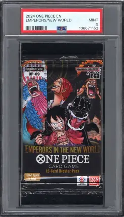 2024 One Piece Emperors In The New World OP09 Foil Pack PSA 9 MINT English - Image 1