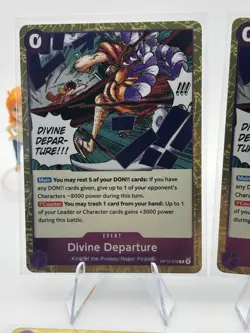 Bandai One Piece Card Game OP13 Foil Event Divine Departure OP13-076 x4 play set - Image 2