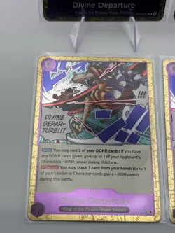 Bandai One Piece Card Game OP13 Foil Event Divine Departure OP13-076 x4 play set - Image 5