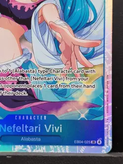 One Piece TCG Nefeltari Vivi EB04 - 025 SR - English - Near Mint Pack Fresh Foil - Image 4