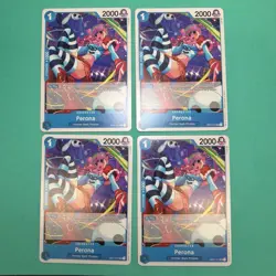 4x One Piece OP01-077 C Perona - English - Regular - Playset - TCG - NM-lp - Image 1