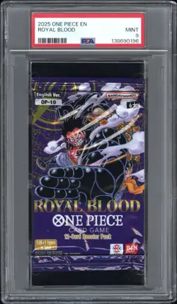 2025 Bandai One Piece Royal Blood OP-10 Booster Pack PSA 9 MINT - Image 1