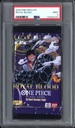 2025 Bandai One Piece Royal Blood OP-10 Booster Pack PSA 9 MINT - Image 3