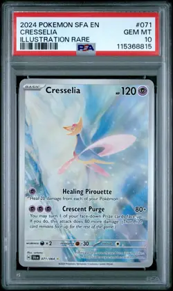Cresselia 071/064 Pokemon Sv: Shrouded Fable Holo Gem Mint PSA 10 - Image 1