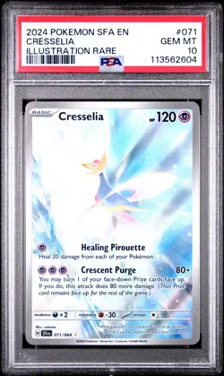 Cresselia 071/064 Pokemon Sv: Shrouded Fable Holo Gem Mint PSA 10 - Image 4