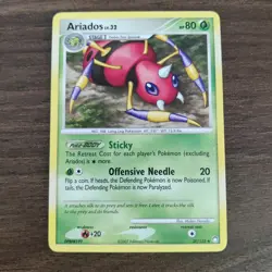 Ariados 20/123 - LP/MP Mysterious Treasures - 2007 Rare Pokemon TCG Card - Image 1