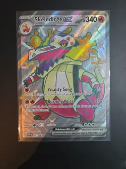 JUMBO Skeledirge ex SVP081 Black Star Promos Full Art Holo Pokemon OVERSIZED - Image 1