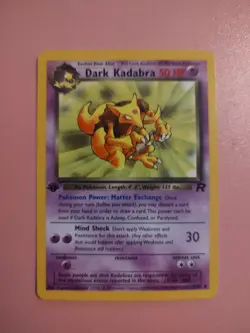 Pokemon Dark Kadabra 39/82 - NM Uncommon - 1st Edition Team Rocket - Image 1