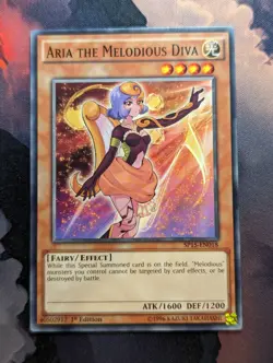 Aria the Melodious Diva - SP15-EN018 - Common - 1st Edition YuGiOh - Image 1