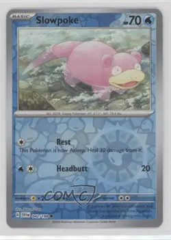 Slowpoke Reverse Foil Pokemon SV01: Scarlet & Violet #042 - Image 1