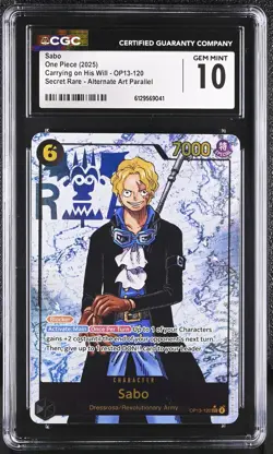 2025 Carrying on His Will #OP13-120 Sabo CGC 10 - Image 1