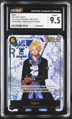 2025 Carrying on His Will #OP13-120 Sabo CGC 9.5 - Image 1