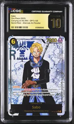 2025 Carrying on His Will #OP13-120 Sabo CGC 10 - Image 1