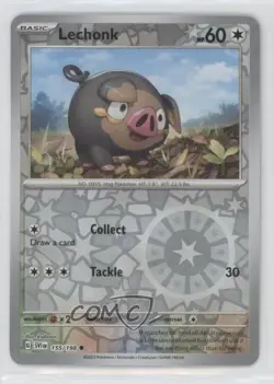 Lechonk Reverse Foil Pokemon SV01: Scarlet & Violet #155 - Image 1