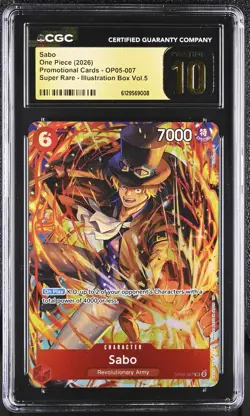 2026 Promotional Cards #OP05-007 Sabo CGC Pristine 10 - Image 1