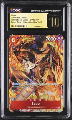 2026 Promotional Cards #OP05-007 Sabo CGC Pristine 10 - Image 1