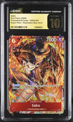 2026 Promotional Cards #OP05-007 Sabo CGC Pristine 10 - Image 1