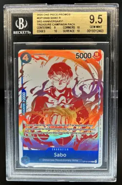 2025 One Piece Promos Sabo 3rd Anniversary Treasure Campaign #OP10-049 BGS 9.5 - Image 1