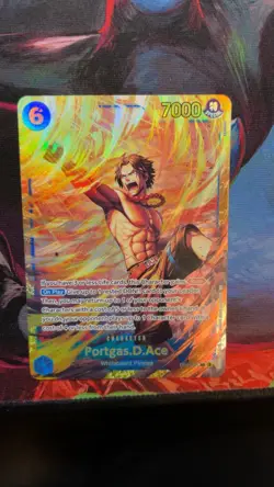 • Portgas.D.Ace • OP13-119 SEC Carrying on His Will Holo Foil One Piece TCG NM - Image 1