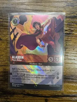 Disney Lorcana Aladdin Heroic Outlaw Enchanted 211/204 EN 1 - Image 1