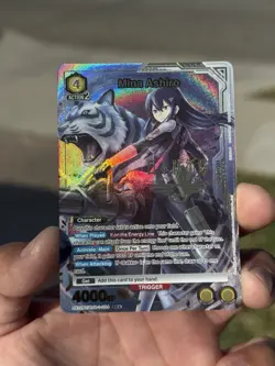 Union Arena Mina Ashiro (004) (SR*) Alt Art Kaiju 8 - Image 2