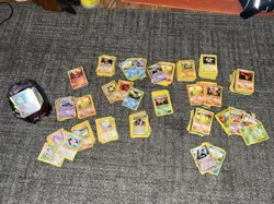 Pokemon Card Lot Mostly Vintage 1995 To 2000s Card Most Are In Good Condition - Image 1