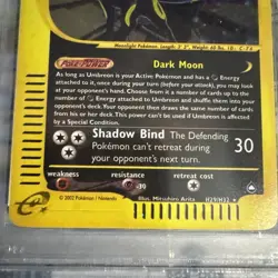 Umbreon Aquapolis Holo Pokemon Card H29 PSA 8 2003 NM-MT - Image 3