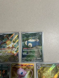 Pokemon TCG 5 Card Lot Mew Ex Eevee Snorlax Ninetails Charmander 151 ETB Promos - Image 5