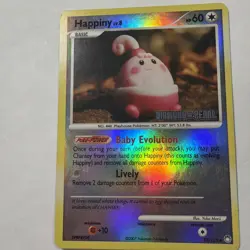 Happiny 52/123 Reverse Holo Pokemon Card Diamond & Pearl 2007 Stamped - Image 1