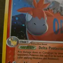 Camerupt EX Crystal Guardians 3/100 Holo Rare Pokemon Card TCG with swirl! - Image 2