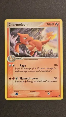 Pokemon EX Crystal Guardians 29/100 Charmeleon Card - Image 2