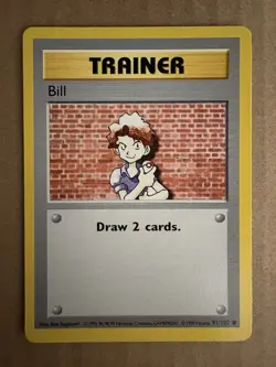 Pokemon - Base Set Shadowless - Bill 91/102 - Common LP/NM - Image 1