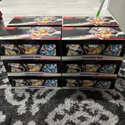 Lot OF 12 EMPTY Pokemon Prismatic Evolutions Surprise Box w/ Dividers No Cards - Image 1