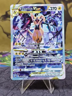 Zeraora VSTAR GG43/GG70 Crown Zenith: Galarian Gallery Pokemon Card Holo NM - Image 1