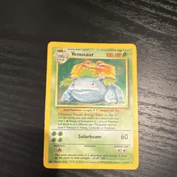 Pokemon Venusaur 015/102 Base Set Holo Rare 100 HP English Card - Image 1